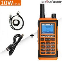 Baofeng-UV17 워키 토키 NOAA 날씨 채널 양방향 라디오 LCD 스캔 USB C 충전기 방수 VHF/UHF 999CH FM 라디오 UV 16, CHINA_-Type C-Pro