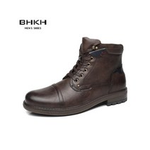 남성 부츠 워커 겨울 방한화 털 부츠 신발 bhkh 2022 경량 레이스 업 앵클 편안한 사무 캐주얼 정장 브랜드