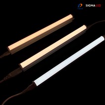 시그마엘이디 LED T5 간접조명 슬림형광등 2P 5W 10W 15W 20W 주광색 전구색, 1개, 전구색(노란빛) 5W 300mm