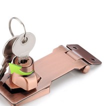 열쇠 키 잠금장치 심플 디자인 서랍장 사물함 캐비넷 책상 자물쇠 보조 잠금쇠 문걸이, 실버105mm