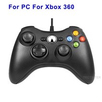 XBOX 360 콘솔게임 xbox 360 게임 액세서리용 usb 유선 컨트롤러 gamepad 조이스틱 조이스틱 for microsoft xbox360 console pc 59, bk, 협력사