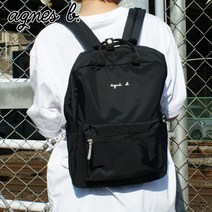 아네스베 앙팡 agnes b. ENFANT 2WAY 로고 자수 백팩 레이디스 신작 BA03AC12