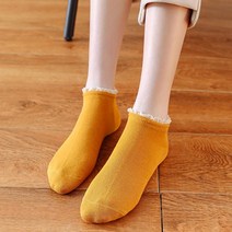 레트로 민자면 레이스 단목양말