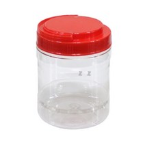 손잡이 다용도 PET 원형 쿠키통 팝콘통 1.65L x2p, 2개