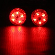 5LED 도어 개방 경고 충돌 라이트 포드 포커스 2 3 Fiesta Mondeo Kuga 시트로엥 C4 Skoda Octavia A7 Rapi, 01 Red 2pcs