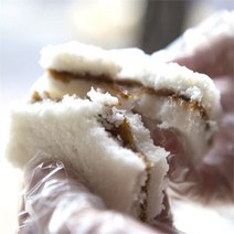 착한떡 우유꿀백설기 50개입, 꿀백설기50개입/보냉팩포장