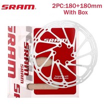 자전거브레이크패드 디스크 로터 레버 유압 케이블 캘리퍼 2pc sram 160mm 180mm 203mm 센터라인 도로 산악 mtb 부품, 2pc 180-180mm