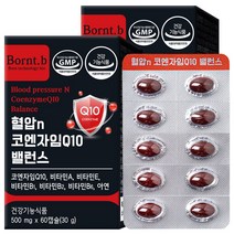 본트비 혈압 코엔자임Q10 코큐텐 항산화 밸런스, 60캡슐, 2개
