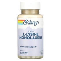 Solaray L라이신 엘라이신 모노라우린 500mg 60베지캡슐, 1개, 60캡슐
