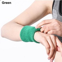 손목보호대 의료용 헬스 아대 팔목 여름 unisex 스포츠 손목 땀띠 테니스 배구 수건, 초록, 8x12cm