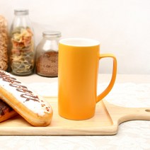 [예가] 일자롱머그컵(520ml), 1개, 옐로우