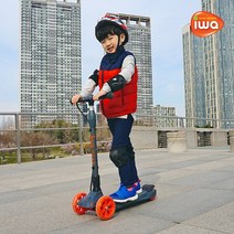 [비앤씨] 하이브리드 전동 킥보드 아이와기어_어린이전용/안전, 없음