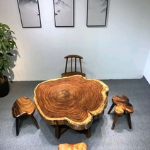 우드슬랩 물결테이블 카페 업소용 레스토랑 대형 테이블 원목식탁 식탁1000 야외북유럽, GS건조 우금목 원반 121-116-10 두께