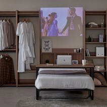 채움 접이식침대 세로형 월베드 작은방 인테리어 원룸꾸미기 SS, 멀바우, 프레임+본넬 매트리스