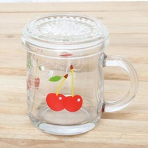 글라스락 체리뮤직 뚜껑머그컵, 상품선택다다몰