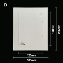 점검구 천장 벽 욕실 화장실 제작 플라스틱 범용 플라스틱 액세스 패널 검사 구멍 ABS 도어 벽 천장 흰색, 4D