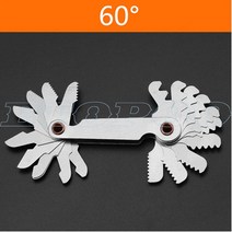 측정공구 반경 템플릿 R 게이지 R1-6.5 7-14.5 15-25 26-80 플레이트 필렛 외부 내부 오목 볼록 측정 도구, 06 metric 60degree