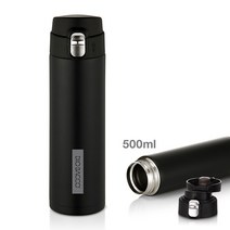 디오바코 블랙 원터치 텀블러 500ml 보온보냉 2중진공 _ 2203109EA, 쿠팡 본상품선택