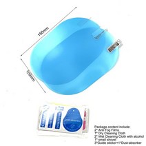 자동차 백미러 방수 안개 필름 1 쌍 현대 제네시스 G70 G80 G90 에쿠스 크레타 코나 엔듀로 인트라도 넥소, 01 100x150mm 2개세트