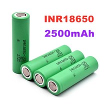 INR18650 25R 1865 2500Mah 37 V 18650 배터리 -충전식 Hoge Stroom 20A 전원 셀, [06] 10 PCS battery