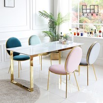 끌레오 필레우스 천연 포셀린 12T 통세라믹 식탁 테이블 CL360, 02_6인용, 02_유광 세라믹, 01_실버, 1500 세라믹 선택:유광 세라믹|프레임 선택:실버