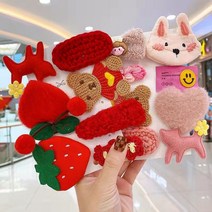 아동헤어핀 악세사리 겨울 가을 털 부스지다 머리집게 큐트 프린세스 애니메이션 머리핀 인싸템 사이드 2763594560