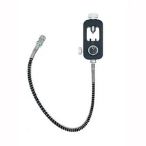 Sanoolir HPA 탱크용 4500psi 노크 필 스테이션 - 36 스프링 에어 호스 페인트볼 탱크 충전 시스템 표준 스쿠버 요크 포켓 고압 게이지116745