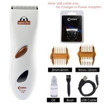 강아지 셀프 미용 클리퍼 바리깡 codos cp-3180 전문 헤어 트리머 애완 동물 충전식 전기 애완 동물 트리머 손질, no box, 1pcs 블레이드 추가