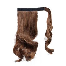 뿌이뿌이가발 포니테일 묶음 붙임머리 부분가발 달비 35cm~, 밀크, 1개