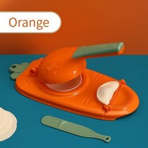2in 1 만두 제조기 금형 기계 프레스 도구 인공물 수동 래퍼 제작, 02 orange