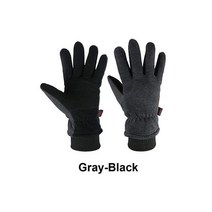 Ocero-겨울 장갑 사슴 가죽 방수 방풍 절연 작업 운전 사이클링 하이킹 스노우 스키 8008, CHINA, Gray, M