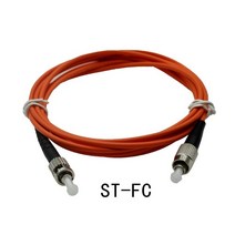 다중 모드 단일 코어 광섬유 점퍼 UPC LC SC FC ST OM3 케이블 1m 2m 3M 5m 10m 20m 50m 이중 코드, 09 FC-ST_02 2m