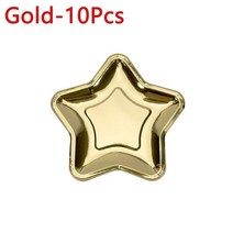 홈파티 디저트 일회용 접시 스몰웨딩 파티용품 일회용 식기 10pcs 골드 실버 컬러, 금