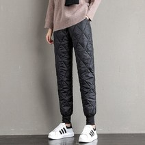 우모바지 캠핑 남성오리털바지 남성솜바지두꺼운 면 패디드 바지 여성용 G157 느슨한 작업 팬츠 좋은 퀼