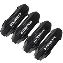 오토바이엔진가드 커버 두카티 스크램블러 카페 레이서 클래식 사막 썰매 1100 25mm, 1-로고가있는 2 쌍