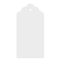종이 크라프트 택 100장 무지 흰색 텍 행택 프라이스택 Kraft Tag 5x10cm, 구름-5x10cm-화이트