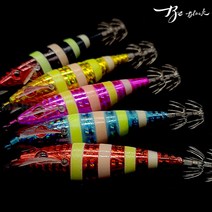 구구낚시 비블랙 3색야광 레이져 에기 / 수평에기 쭈꾸미 갑오징어 문어 축광 고추장, E1204 핑크