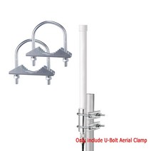 안테나 2PCS U-볼트 마스트 클램프 폴 브래킷 파이프 마운트 헤비 듀티 턱 클립 홀더 CB 햄 TV Yagi Wifi