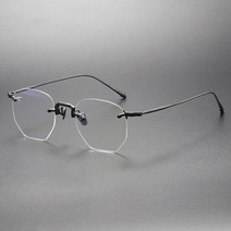 일본 초경량 16.3g 안경 무테 베타 티타늄 가벼운 하금테 아세테이트