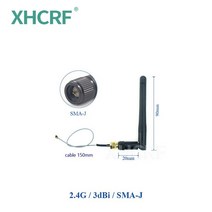 통신안테나 케이블을 가진 외부 24 GHz Wifi 안테나 통신용 인터넷 안테나에 IPEX IPX 피그 테일을 가진 24G Wifi 안테나, 01 Antenna 15cm Cable