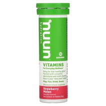 Nuun 눈 Hydratio 하이드라티오n 비타민s Effervescent 비타민 Supplement 딸기맛 메론 12 타블렛정