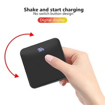 보조베터리 16000mAh QI 무선 미니 휴대용 2.1A 빠른 충전기 외부 배터리 팩 삼성 화웨이 아이폰 OPPO Xiaomi vivo에 대 한, [01] Red