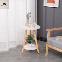 소파 사이드 테이블 모던 작은 원형 테이블 유럽식 노트북 티테이블 노트북 모션데스크 가리모쿠 칸다트, 52, 화이트 40