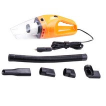 자동차 진공 청소기 강력한 흡입 집진기 범용 12V 120W, 01 Orange