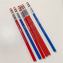 애니메이션색연필 유성 색연필 미국 삼복벼락말 애니메이션 디자인용 지우개 레드오렌지 블루, 01 B, 02 오렌지20064-3p