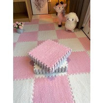 실내자전거매트 부드러운 플러시 아기 놀이 매트 EVA 폼 어린이 카펫 연동 운동 타일 바닥 및 러그 패드 30*30 CM, [04] 0.5cm-20pcs, [10] L-G