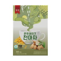 꽃샘식품 영양차 곡물율무차 마음료 아몬드율무차 국산율무차 호두율무차 간식차, qwe 꽃샘 콘푸레이크천마차 50T 스틱형차 차, &as