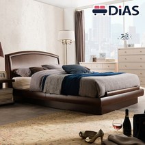 모던 융크 천연무늬목 침대 Q / 이태리 라텍스 필로우탑, 월넛