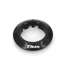 ck 가축 왕 레드 오토바이 액세서리 알루미늄 cnc 점화 스위치 커버 키 프로텍터 yamaha tmax t-max 530 t max 530, 베이지