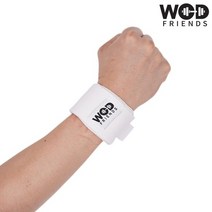 크로스핏 역도 컬러 손목보호대 화이트 1쌍 WFW22, 없음